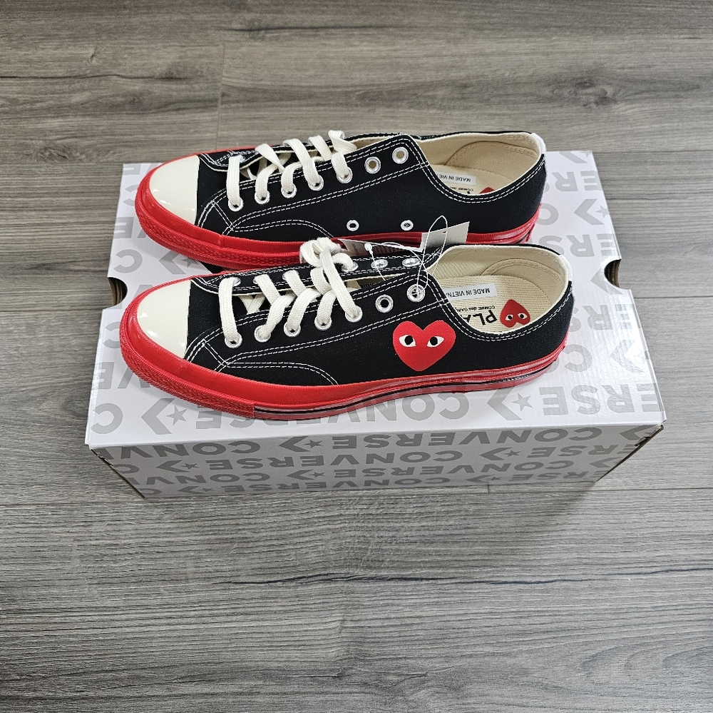 Comme Des Garcon Play Chuck 70 Low Sneakers Mens Size 10 - Picture 5 of 5